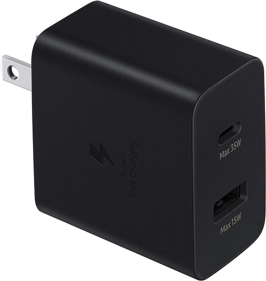 SAMSUNG 35W Dual Port Wall Charger USB C Adapter